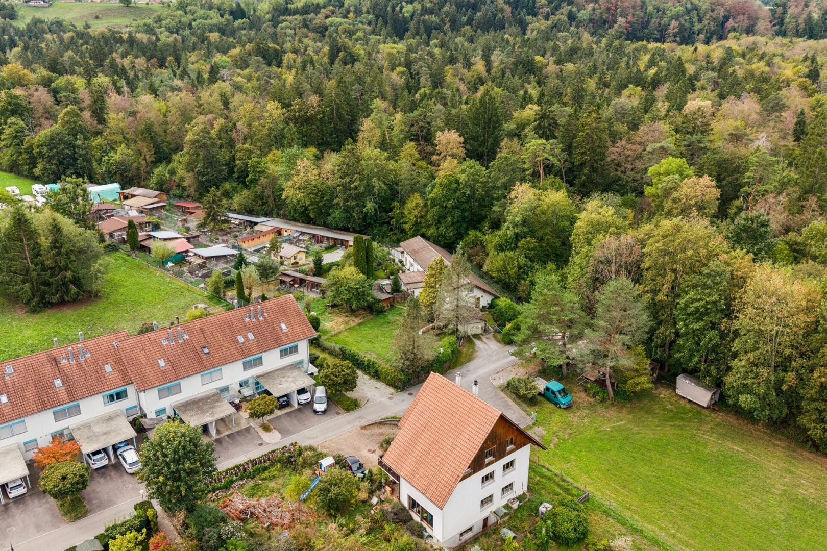 außenansicht mit forest view und waldblick