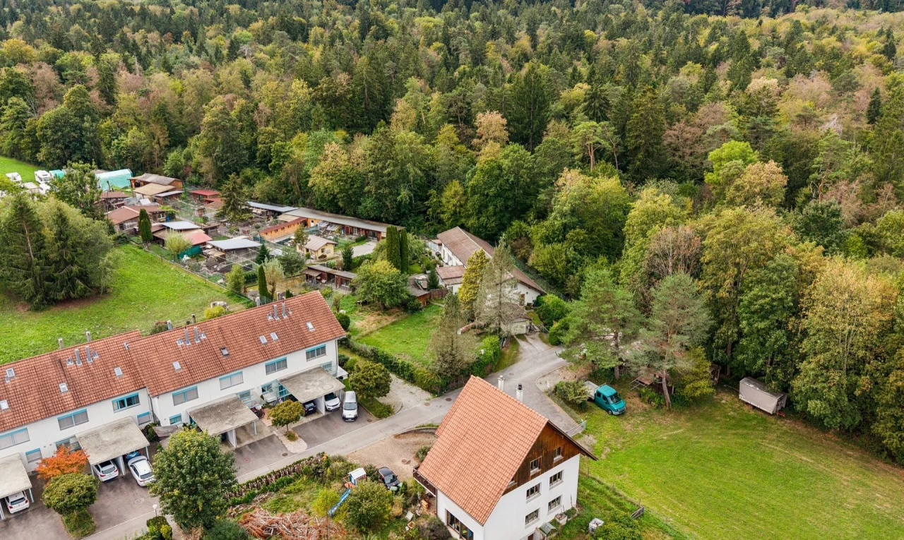 außenansicht mit forest view und waldblick