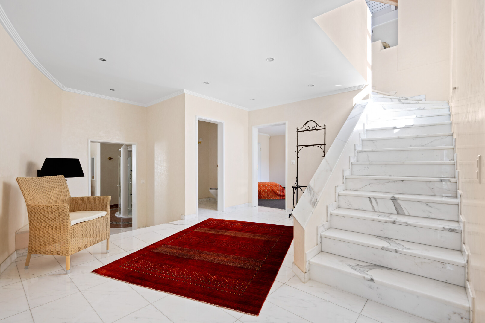 treppe mit treppen, inside property, gipskartonwand, und drywall