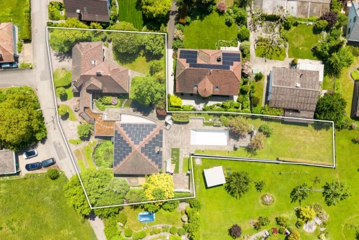 lage auf der karte mit property lines