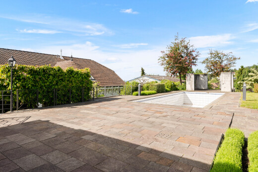 terrasse mit from property, day time, und zaun