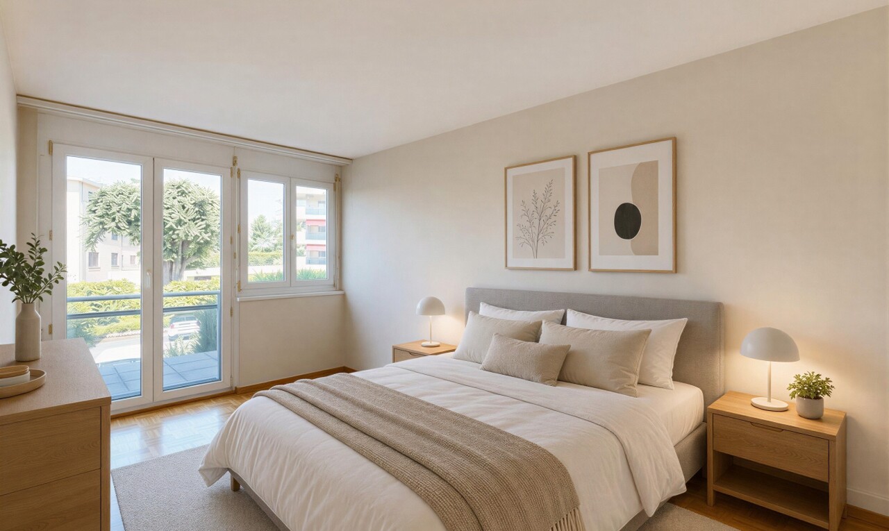 pièce vide avec inside property, sol en finition bois, wood finish floor, lumière naturelle, et natural light