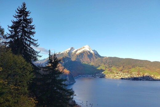 seesicht mit blick auf die berge, mountain view, seesicht, water view, und lake view