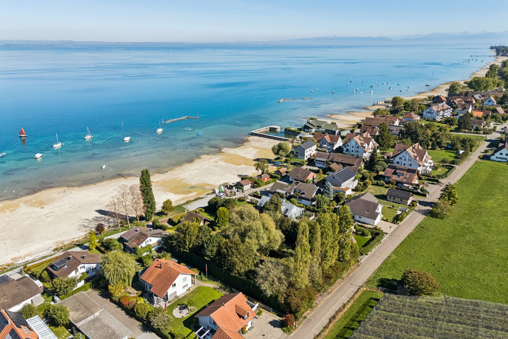 seesicht mit neighborhood view, wohngebietblick, residential view, ocean view, und seesicht