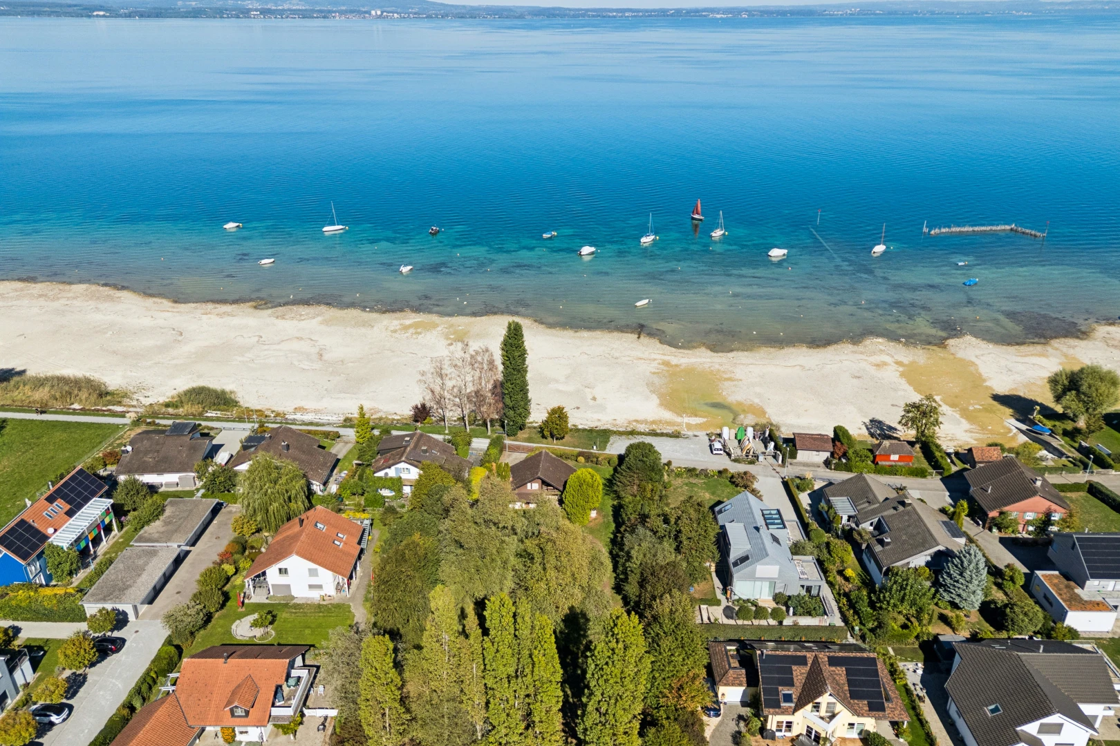 seesicht mit seesicht, water view, aerial view, neighborhood view, und wohngebietblick