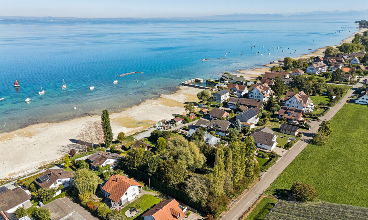 seesicht mit neighborhood view, wohngebietblick, residential view, ocean view, und seesicht