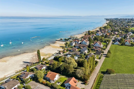 seesicht mit neighborhood view, wohngebietblick, residential view, ocean view, und seesicht