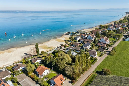 seesicht mit neighborhood view, wohngebietblick, residential view, ocean view, und seesicht