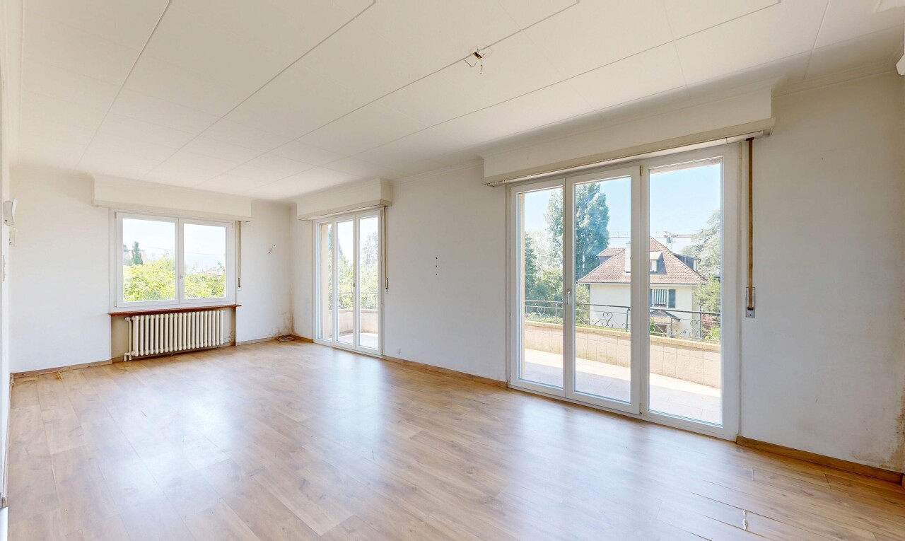 leerer raum mit holzfußboden, wood finish floor, natürliches licht, natural light, und day time