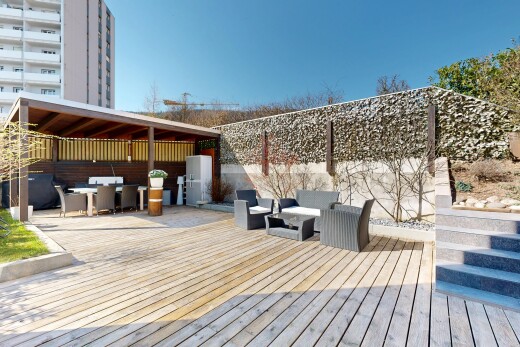 terrasse mit deck