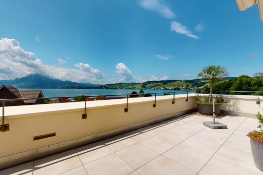 terrasse mit day time, from property, seesicht, water view, und blick auf die berge