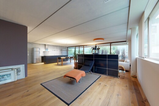 living room with hardwood / wood-style floors and healthy amount of natural light