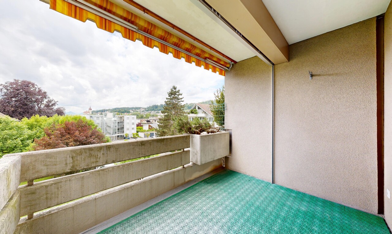terrace featuring a balcony