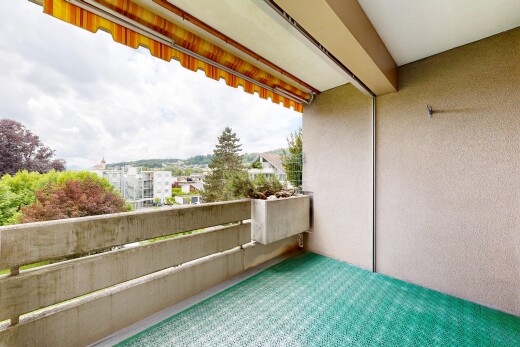 terrasse avec from property, balcon, et overcast