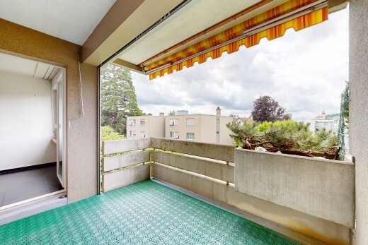 terrasse avec from property, balcon, et overcast