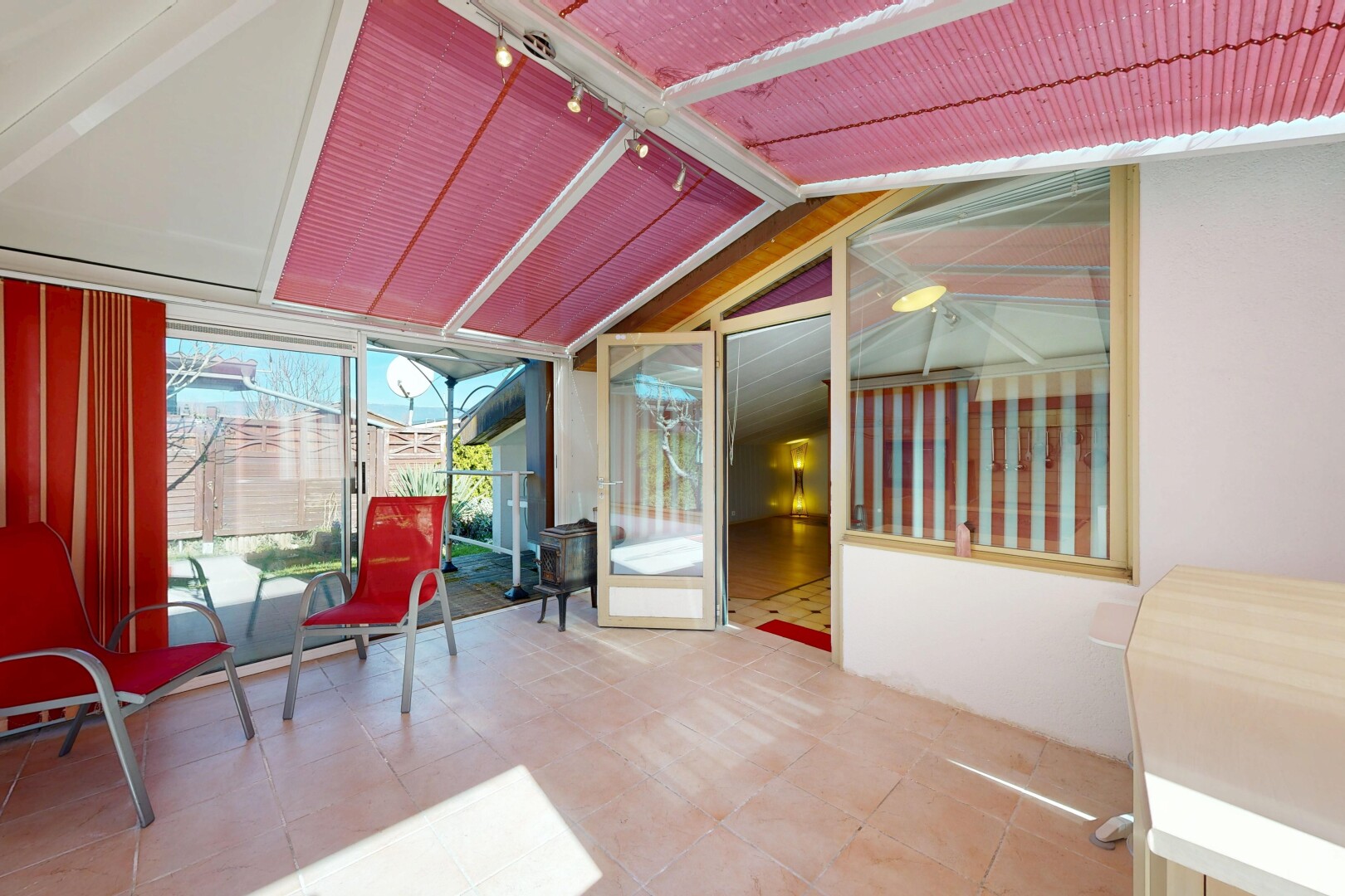 terrasse mit wintergarten
