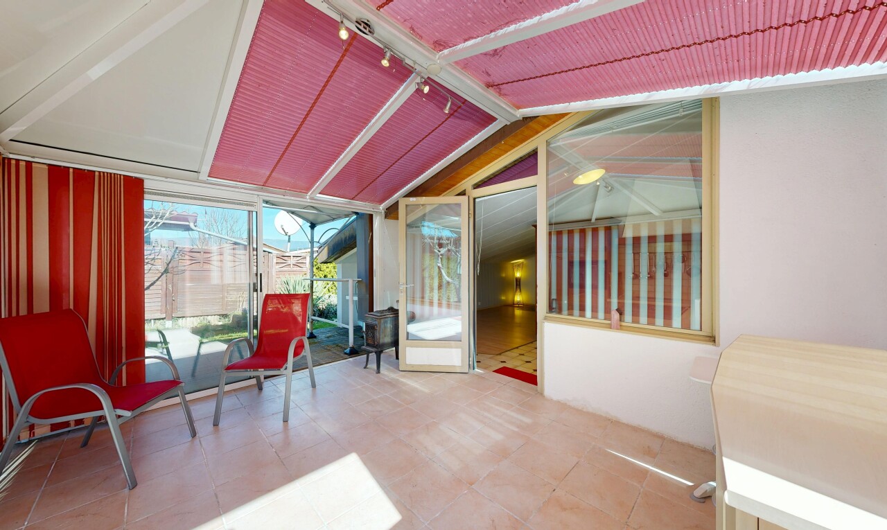terrasse mit wintergarten