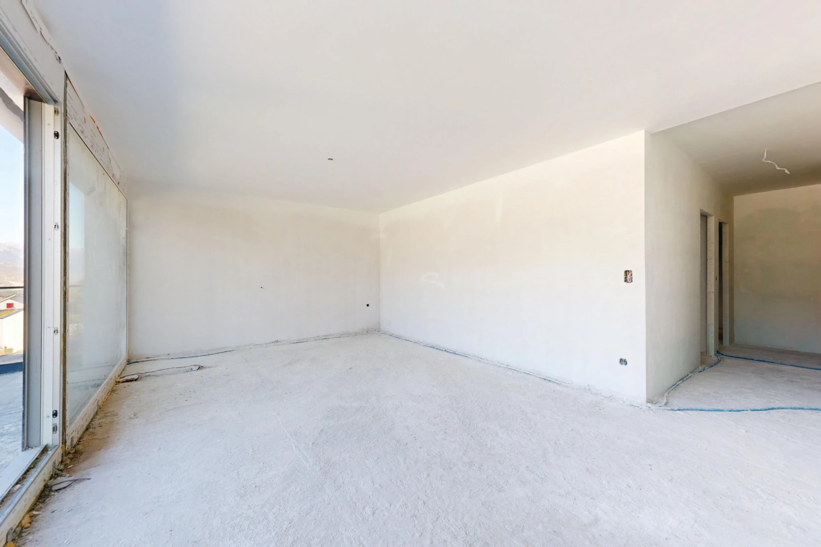 pièce vide avec cloison sèche et drywall