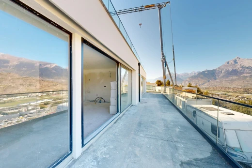 terrasse avec vue sur la montagne, mountain view, et day time