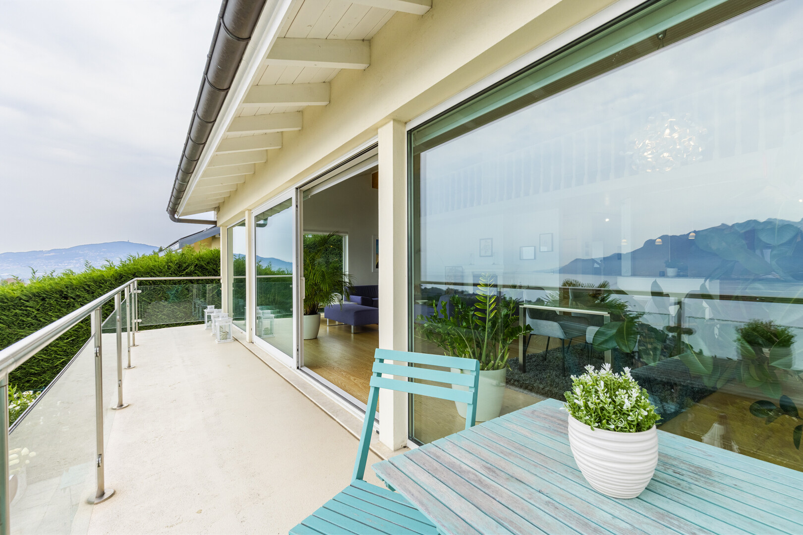 balcon avec vue sur la montagne, mountain view, et balcon