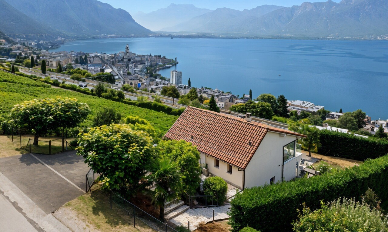 blick auf die berge mit drone view, mountain view, blick auf die berge, day time, und water view
