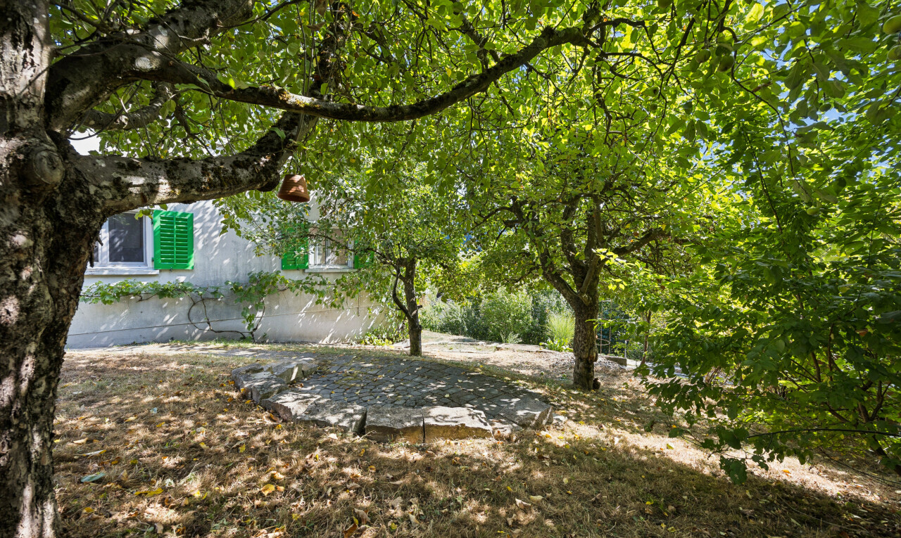 jardin avec property visible et from property