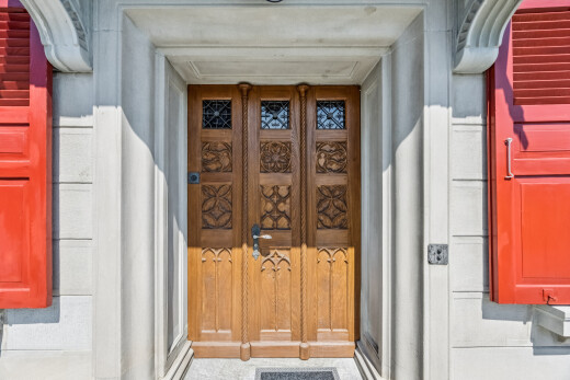 einzelheiten mit exterior, siding, und door