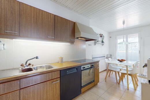 küche mit geschirrspülmaschine, ofen, dunstabzugshaube, herd, und waschbecken