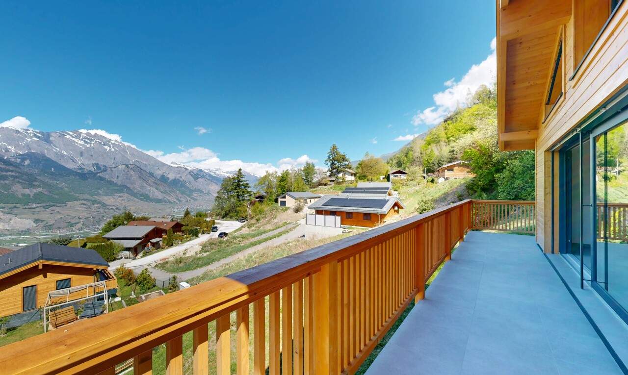 balkon mit from property, balkon, day time, blick auf die berge, und mountain view