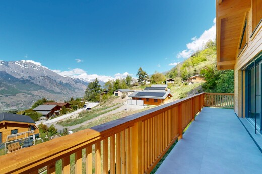 balcon avec from property, balcon, day time, vue sur la montagne, et mountain view