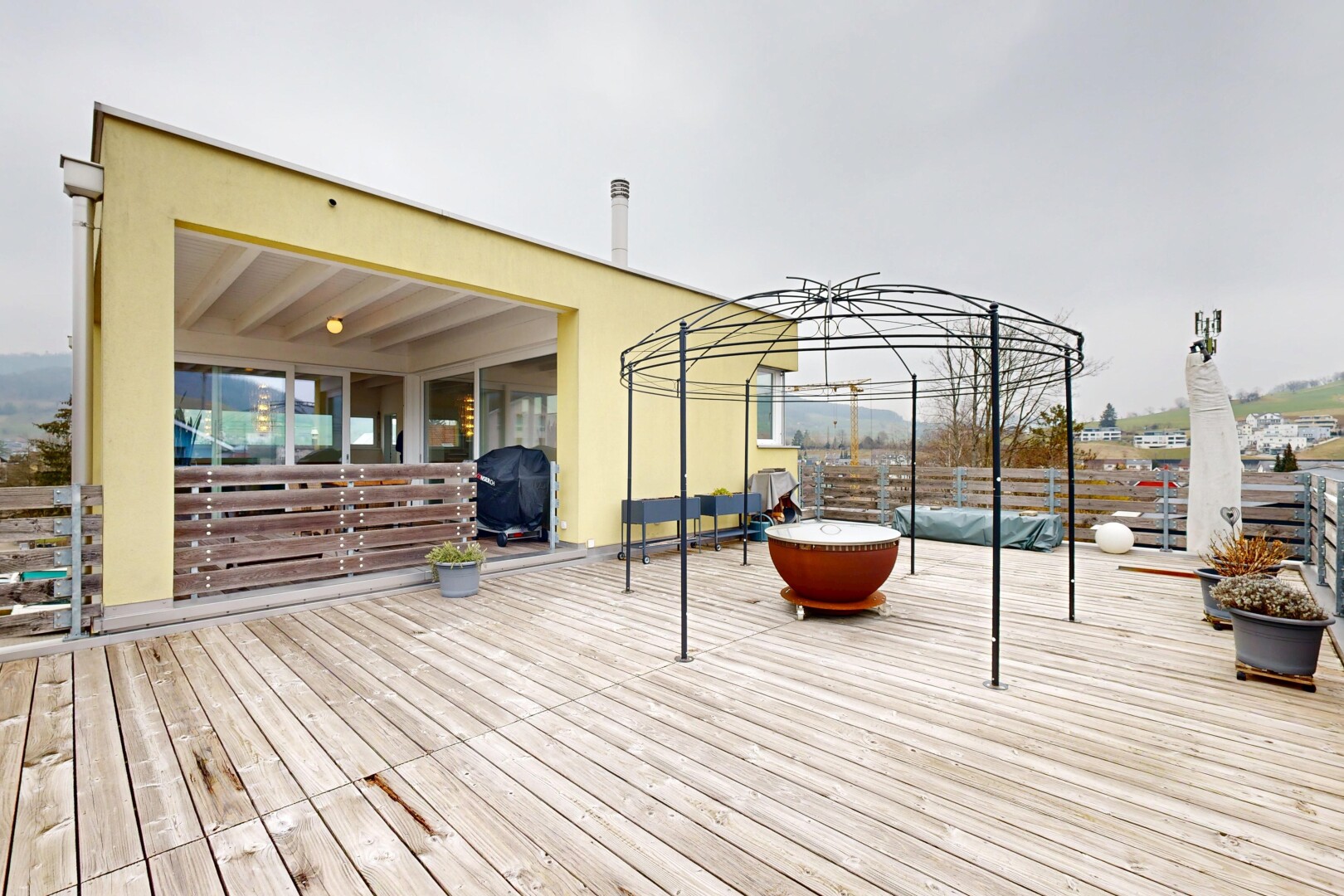 terrasse avec gril