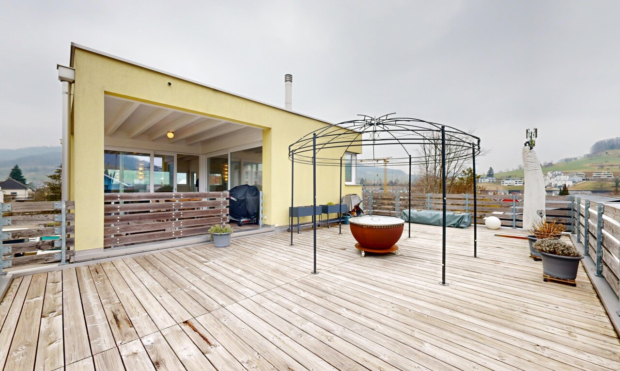 terrasse avec gril