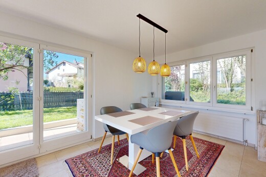 salle à manger avec inside property, lumière naturelle, natural light, cloison sèche, et drywall