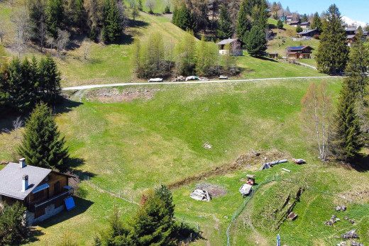 blick auf die drohnen- / luftansicht
