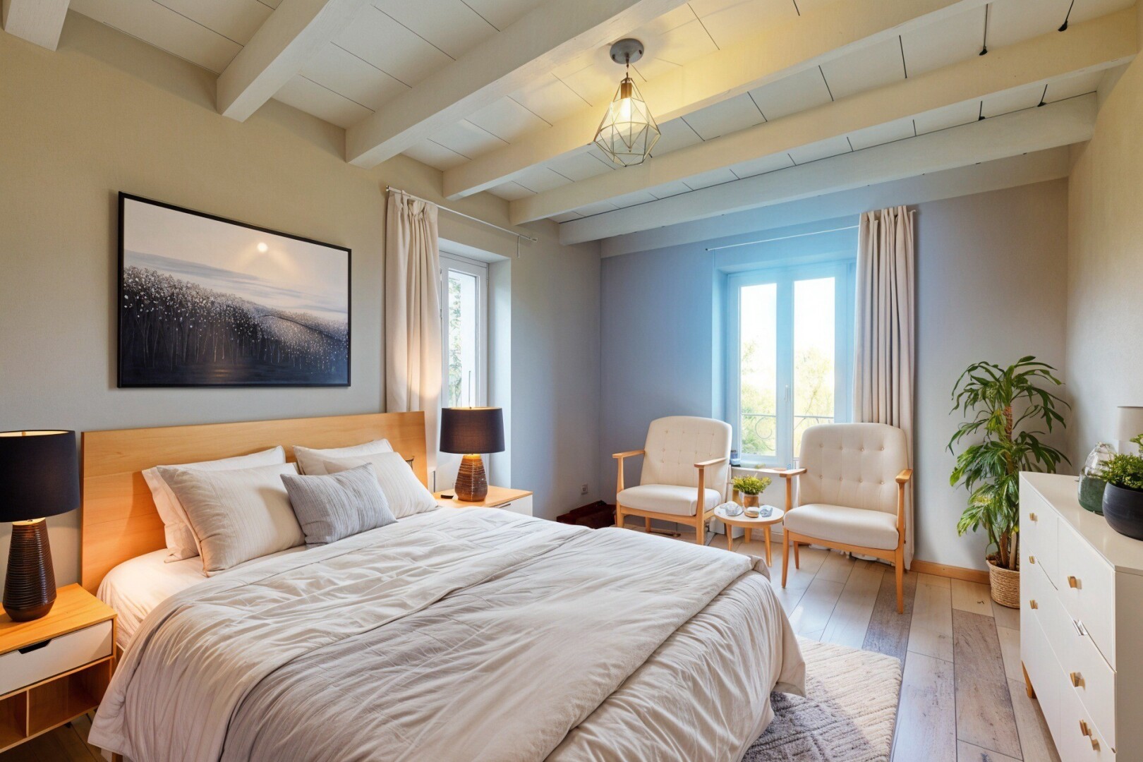 pièce vide avec inside property, lumière naturelle, natural light, sol en finition bois, et wood finish floor