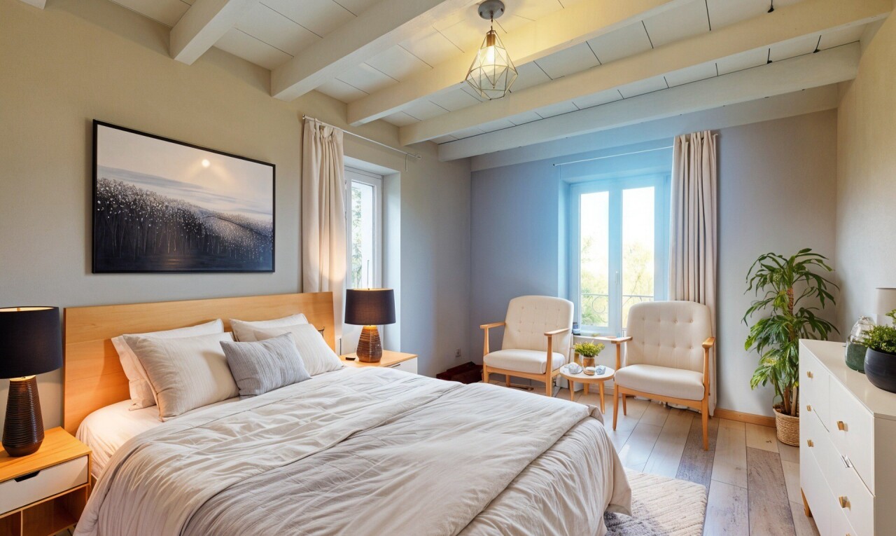 pièce vide avec inside property, lumière naturelle, natural light, sol en finition bois, et wood finish floor