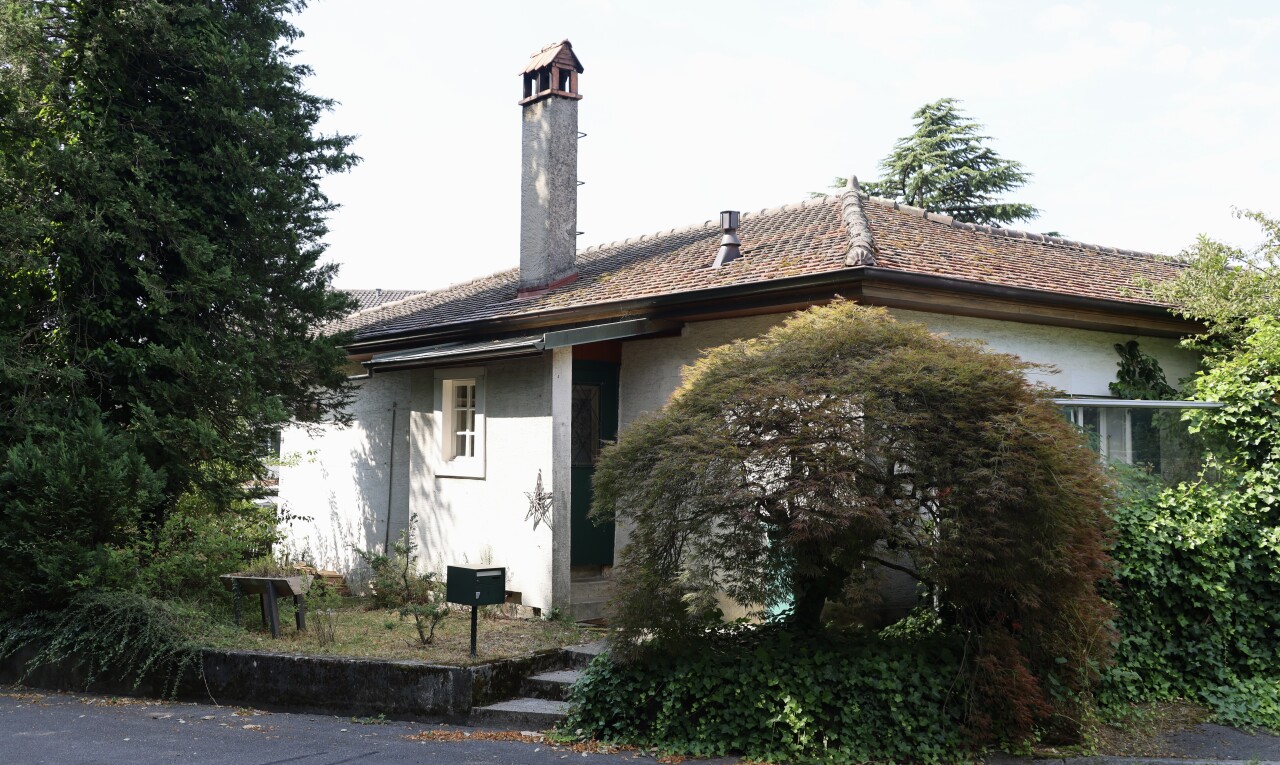 façade avec cheminée et property visible