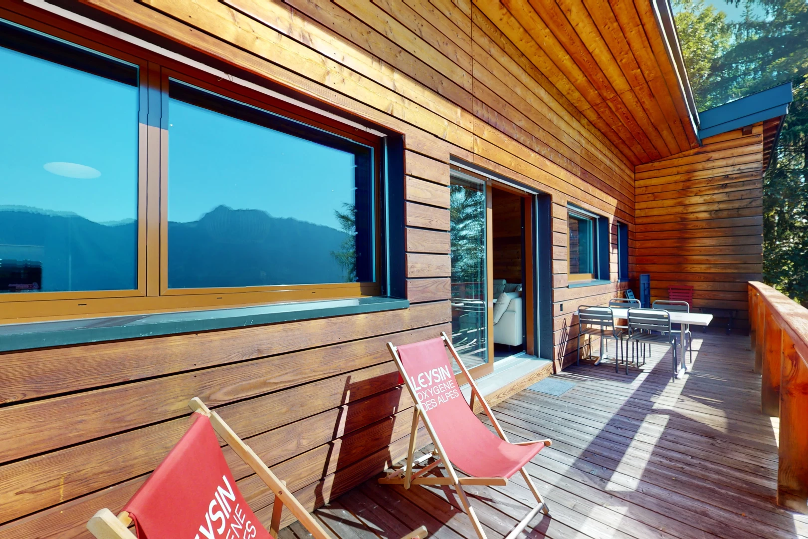 terrasse avec terrasse en bois