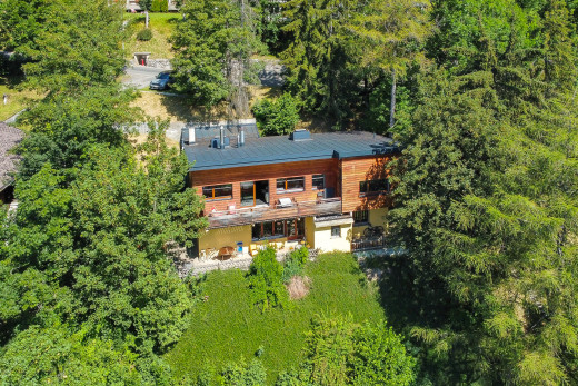 blick auf das haus im freien