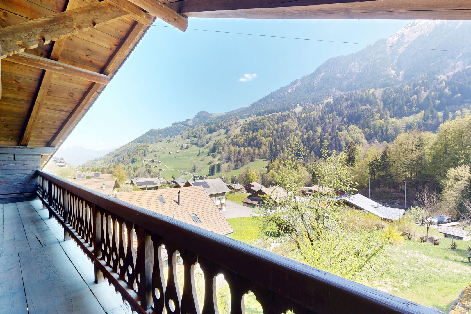 balkon mit blick auf die berge, mountain view, from property, balkon, und day time