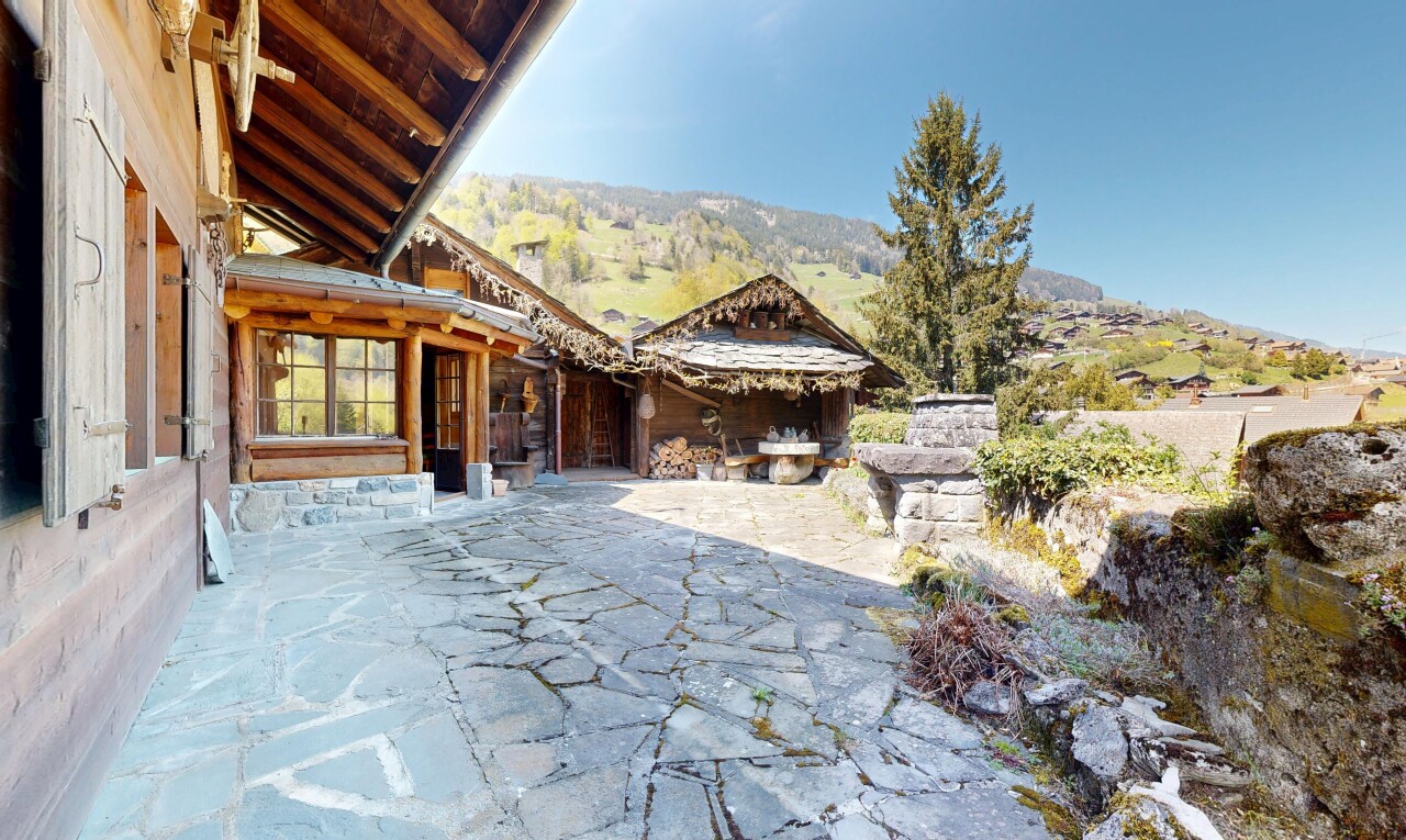 terrasse mit from property, day time, terrasse, mountain view, und blick auf die berge