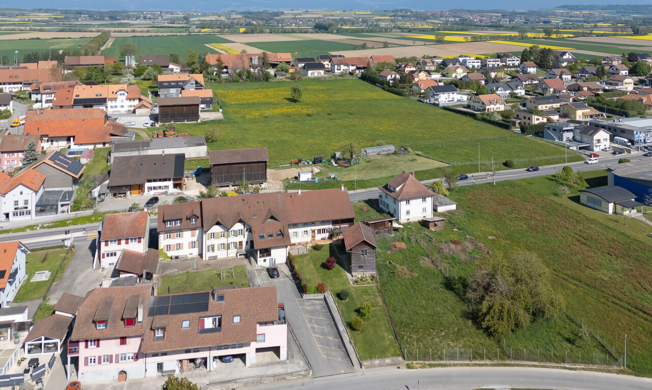 blick auf die berge mit aerial view und day time
