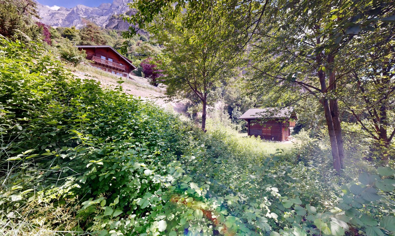 jardin avec vue sur la montagne et mountain view