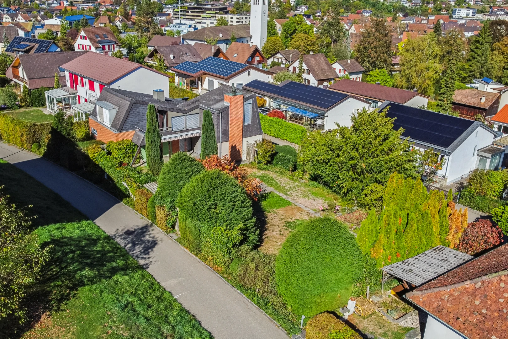 außenansicht mit wohngebietblick, residential view, und neighborhood view