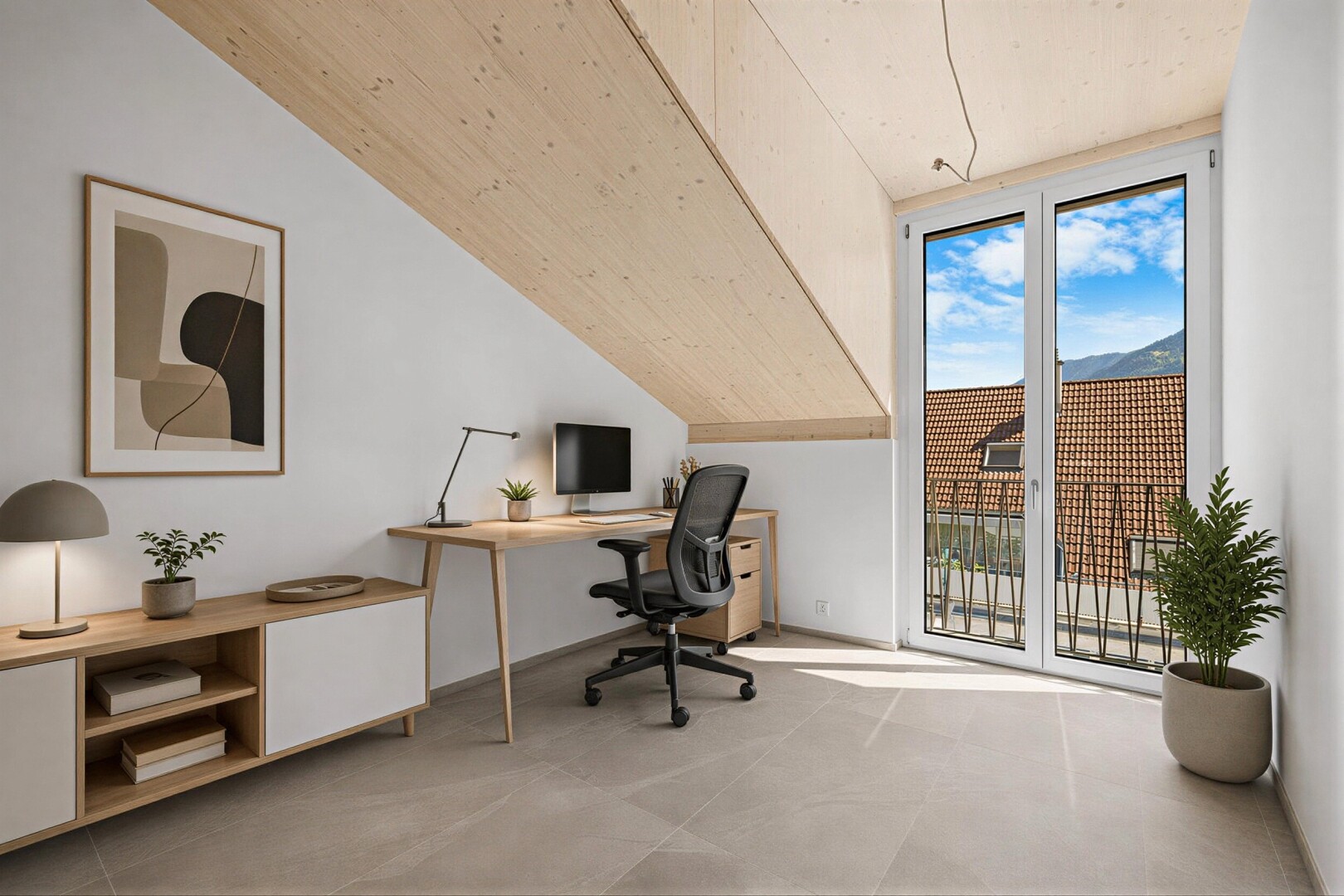 pièce vide avec drywall, cloison sèche, natural light, lumière naturelle, et inside property