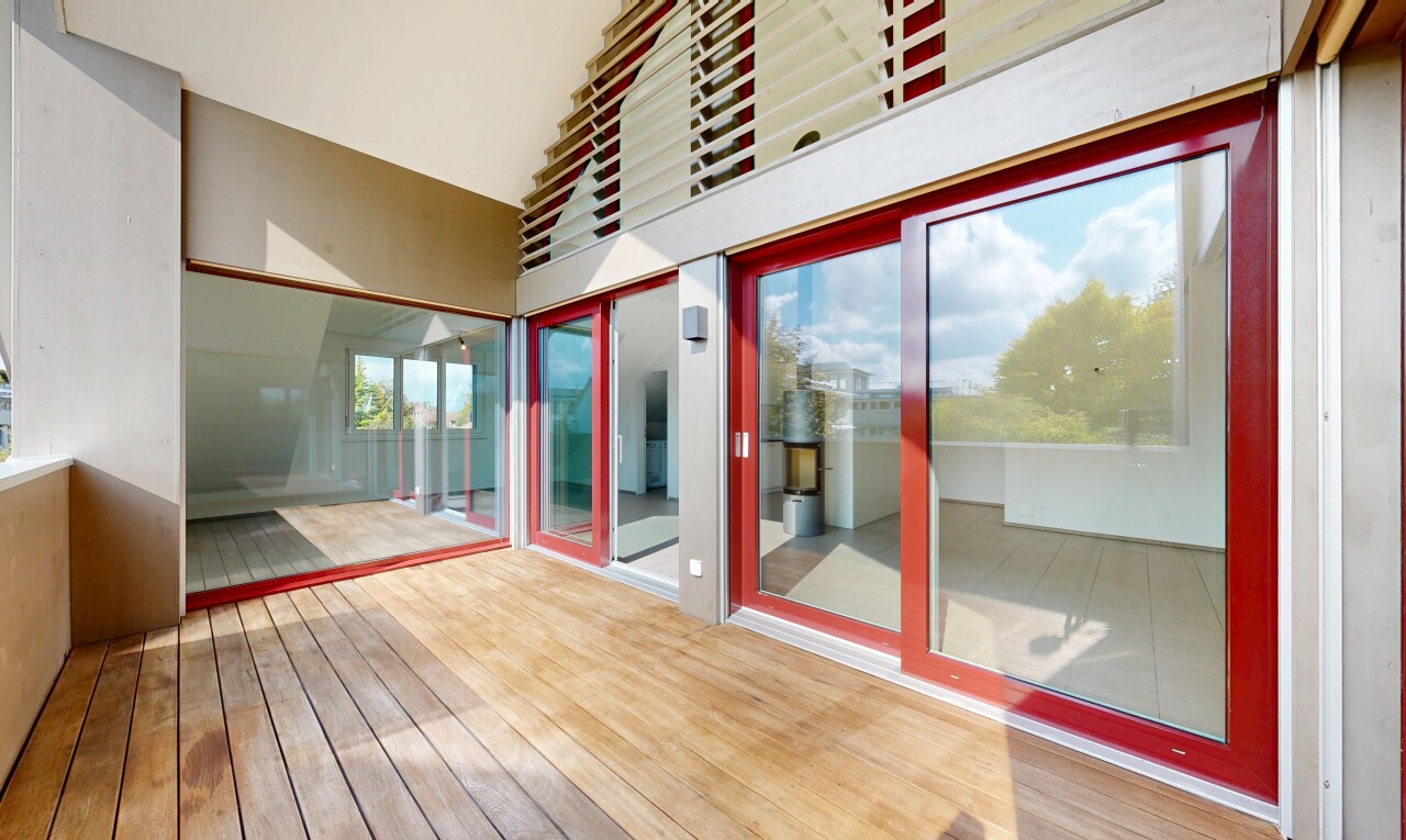 terrasse avec inside property, day time, et terrasse