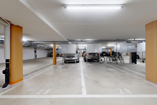 parken mit parkgarage und inside community
