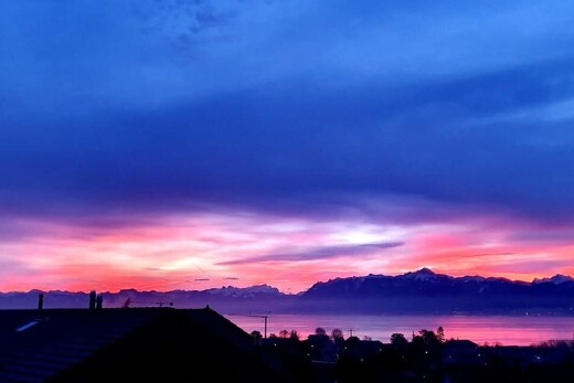 blick auf die berge mit dusk, blick auf die berge, und mountain view