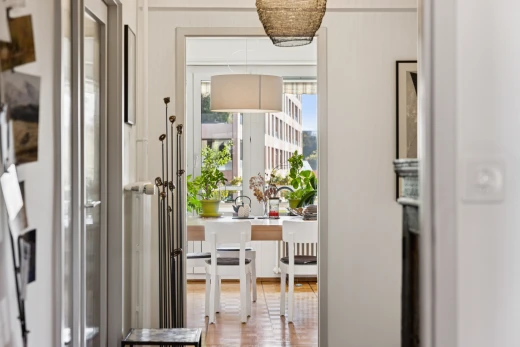 corridor with wood finished floors