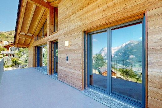 terrasse mit day time, from property, mountain view, und blick auf die berge
